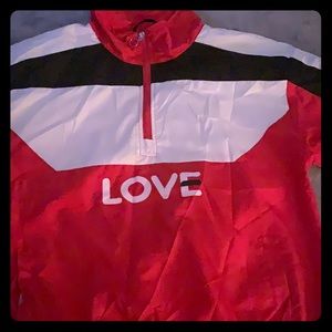 LOVE Windbreaker hoodie